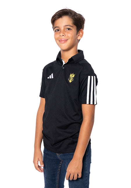 Kings League Fanswear Polo for Kids Black-White