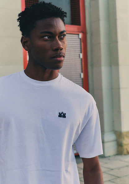 Maglietta Kings League con Logo Grande Bianco