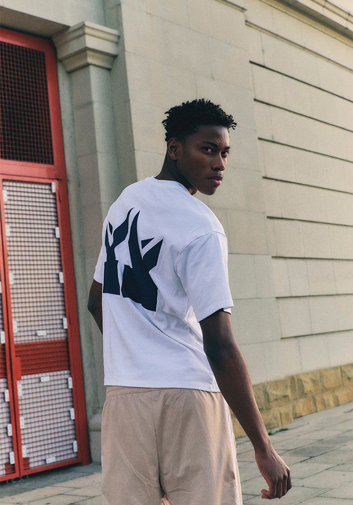 Maglietta Kings League con Logo Grande Bianco