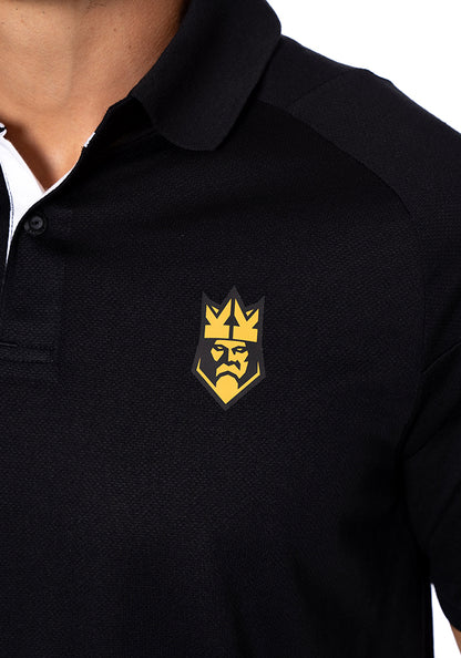 Polo Kings League Fanswear Nero-Bianco